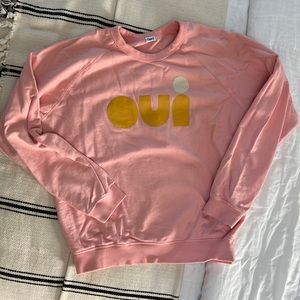 Clare V. “Oui” sweatshirt, size S